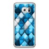 Etui na telefon Samsung Galaxy S6 Edge - niebieskie rąby.
