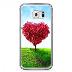 Etui na telefon Samsung Galaxy S6 Edge - serce z drzewa.