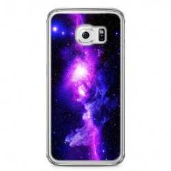 Etui na telefon Samsung Galaxy S6 Edge - fioletowa galaktyka.