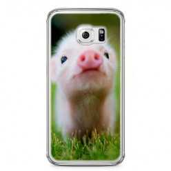 Etui na telefon Samsung Galaxy S6 Edge - mała świnka.