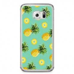 Etui na telefon Samsung Galaxy S6 Edge - żółte ananasy.