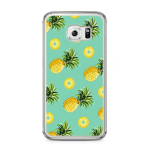 Etui na telefon Samsung Galaxy S6 Edge - żółte ananasy.