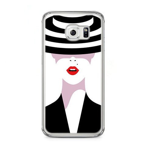 Etui na telefon Samsung Galaxy S6 Edge - kobieta w kapeluszu.