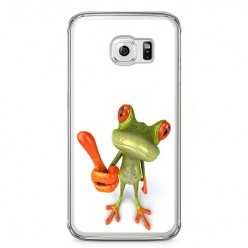 Etui na telefon Samsung Galaxy S6 Edge - zabawna żaba 3d.