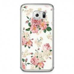 Etui na telefon Samsung Galaxy S6 Edge - kolorowe polne kwiaty.