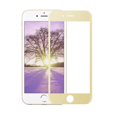 Hartowane szkło na Cały ekran 3D - iPhone 6 / 6s - złoty.