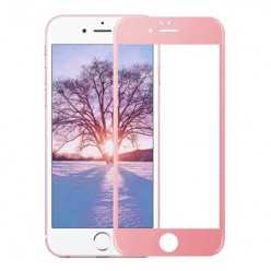 Hartowane szkło na Cały ekran 3D - iPhone 6 Plus / 6s Plus - różowy.