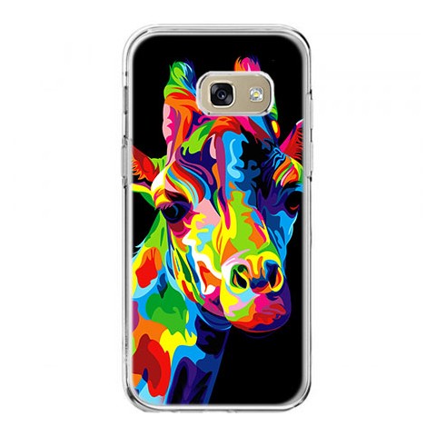 Etui na telefon Galaxy A5 2017 (A520) - kolorowa żyrafa.