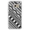 Etui na telefon Galaxy A5 2017 (A520) - biały wzór Aztecki.