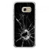 Etui na telefon Galaxy A5 2017 (A520) - czarna rozbita szyba.