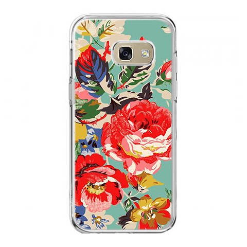 Etui na telefon Galaxy A5 2017 (A520) - kolorowe róże.