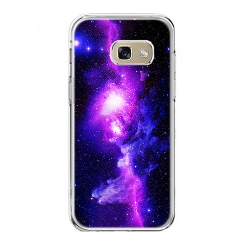 Etui na telefon Galaxy A5 2017 (A520) - fioletowa galaktyka.
