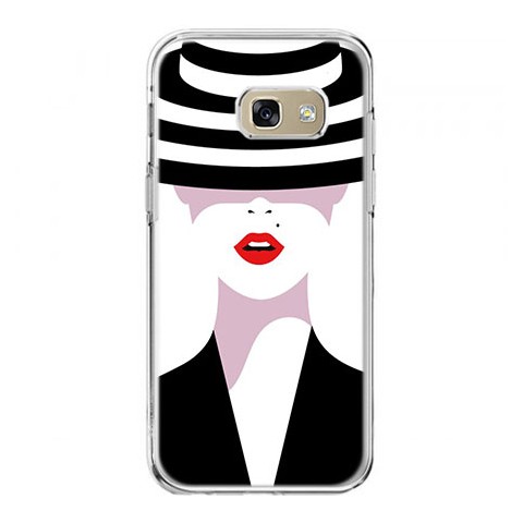 Etui na telefon Galaxy A5 2017 (A520) - kobieta w kapeluszu.
