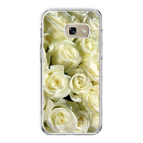 Etui na telefon Galaxy A5 2017 (A520) - białe róże.
