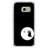 Etui na telefon Galaxy A5 2017 (A520) - czarny kotek.