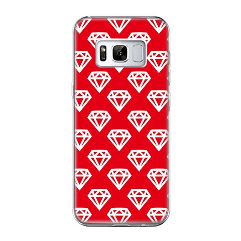 Etui na telefon Samsung Galaxy S8 - czerwone diamenty.