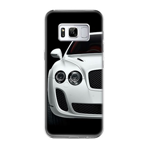 Etui na telefon Samsung Galaxy S8 - biały samochód.