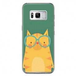 Etui na telefon Samsung Galaxy S8 - tygrys w okularach.