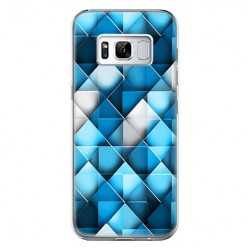Etui na telefon Samsung Galaxy S8 - niebieskie rąby.
