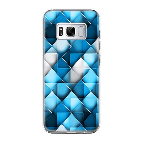 Etui na telefon Samsung Galaxy S8 - niebieskie rąby.
