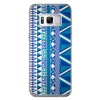Etui na telefon Samsung Galaxy S8 - niebieski wzór aztecki.