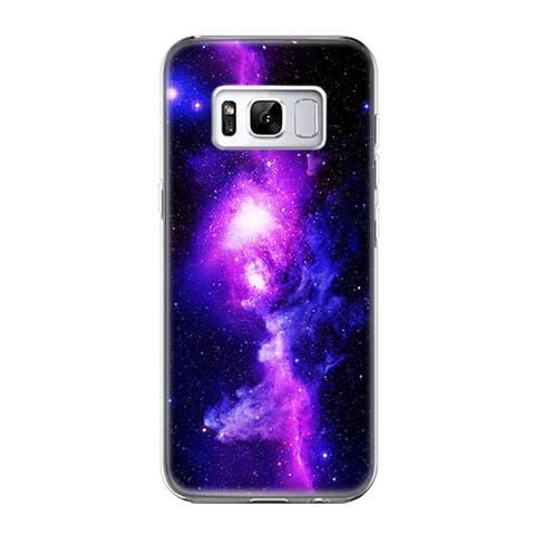 Etui na telefon Samsung Galaxy S8 - fioletowa galaktyka.