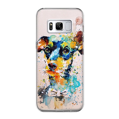 Etui na telefon Samsung Galaxy S8 - szczeniak watercolor.