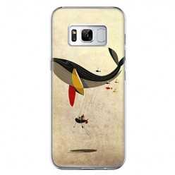 Etui na telefon Samsung Galaxy S8 - pływający wieloryb.