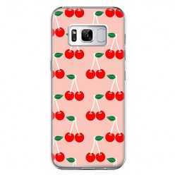 Etui na telefon Samsung Galaxy S8 - czerwone wisienki.