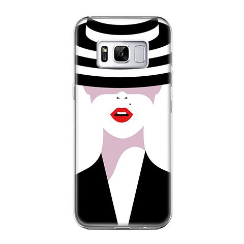 Etui na telefon Samsung Galaxy S8 - kobieta w kapeluszu.