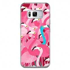 Etui na telefon Samsung Galaxy S8 - różowe ptaki flaming.