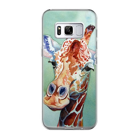 Etui na telefon Samsung Galaxy S8 - żyrafa watercolor.