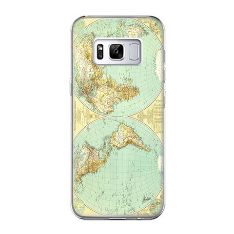 Etui na telefon Samsung Galaxy S8 - mapa świata.