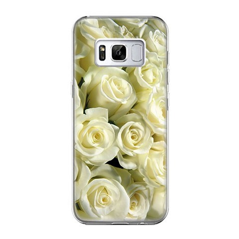 Etui na telefon Samsung Galaxy S8 - białe róże.