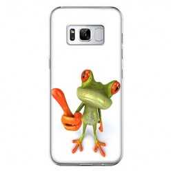 Etui na telefon Samsung Galaxy S8 - zabawna żaba 3d.