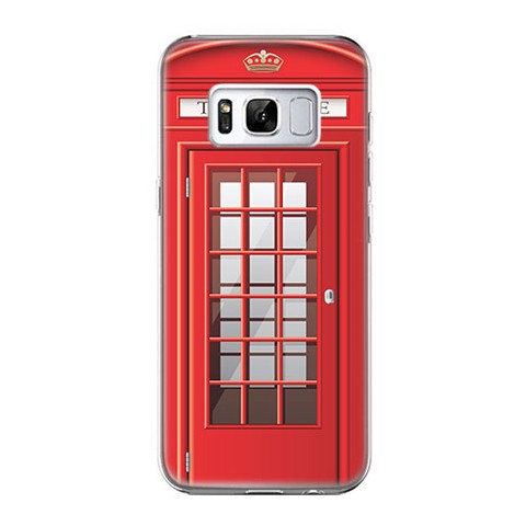 Etui na telefon Samsung Galaxy S8 - czerwona budka telefoniczna.