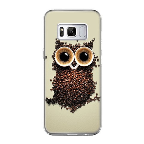 Etui na telefon Samsung Galaxy S8 - sowa z kawy.