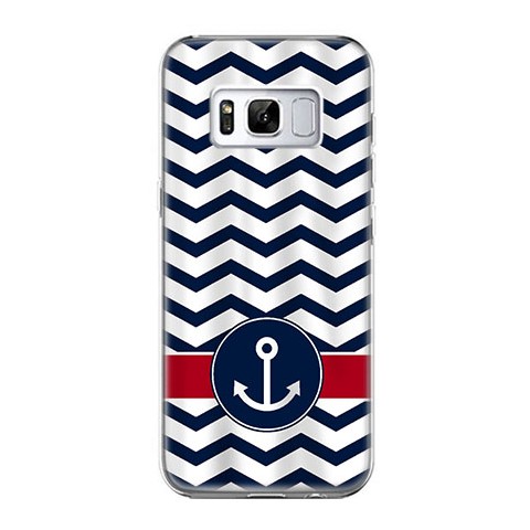 Etui na telefon Samsung Galaxy S8 - marynarska kotwica.
