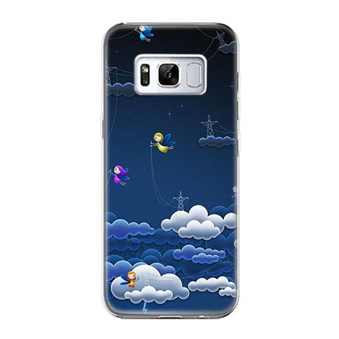 Etui na telefon Samsung Galaxy S8 - podniebne aniołki.