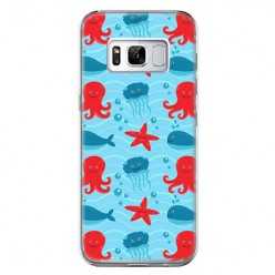 Etui na telefon Samsung Galaxy S8 Plus - morskie zwierzaki.