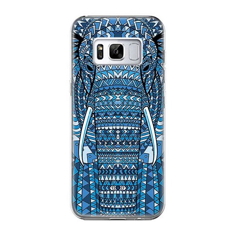 Etui na telefon Samsung Galaxy S8 Plus - niebieski słoń.