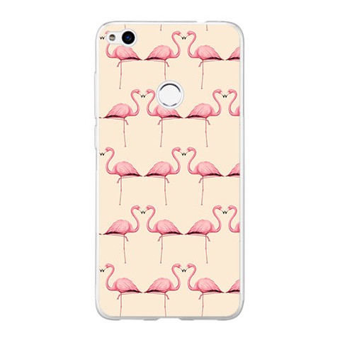 Etui na telefon Huawei P9 Lite 2017 - różowe flamingi.