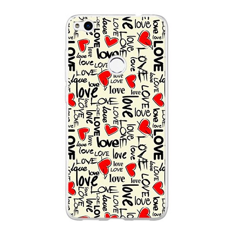 Etui na telefon Huawei P9 Lite 2017 - czerwone serduszka Love.