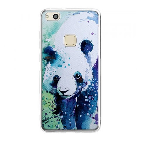 Etui na telefon Huawei P10 Lite - miś panda watercolor.