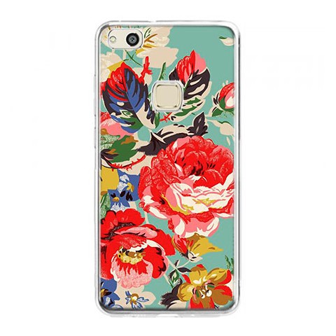 Etui na telefon Huawei P10 Lite - kolorowe róże.