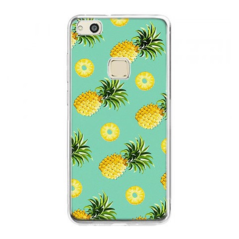 Etui na telefon Huawei P10 Lite - żółte ananasy.