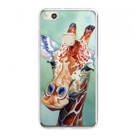 Etui na telefon Huawei P10 Lite - żyrafa watercolor.