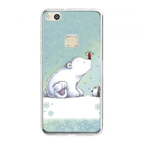 Etui na telefon Huawei P10 Lite - polarne zwierzaki.