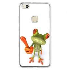 Etui na telefon Huawei P10 Lite - zabawna żaba 3d.