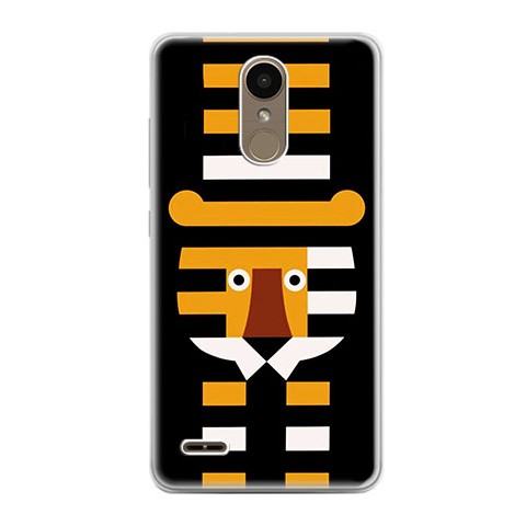 Etui na telefon LG K10 2017 - pasiasty tygrys.